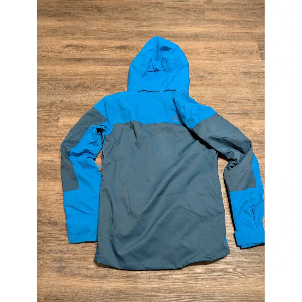 The North Face  Colorblock Hooded Chakal Insulated Jacket Blue Gray Full Zip XL